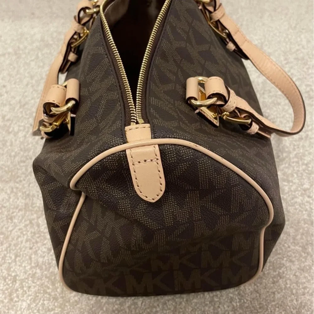 Michael Kors Satchel Brown and Tan Elegance - Picture 3 of 6